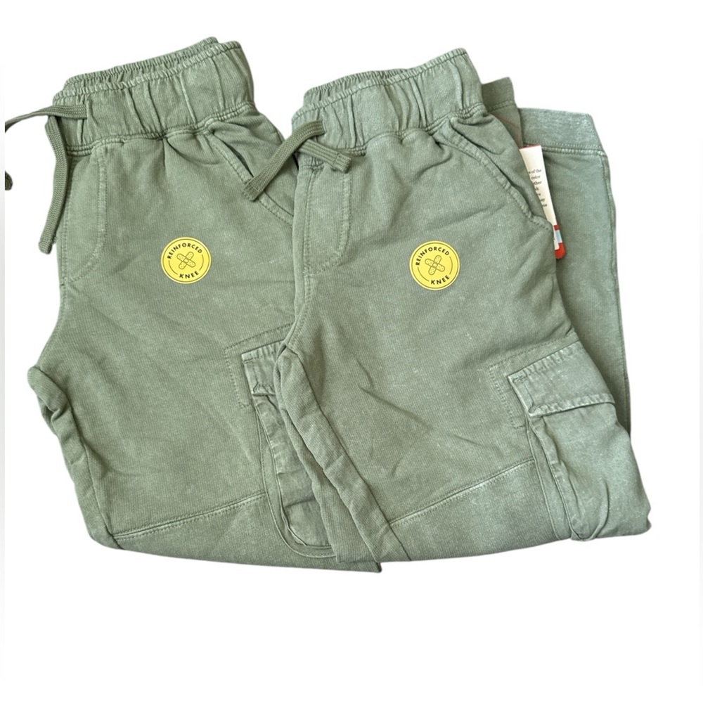 Cat & Jack Cargo Green Kids Joggers 2 Pack Medium NWT
